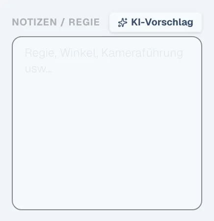 Abbildung 4.17: KI-Regievorschlagsfunktion