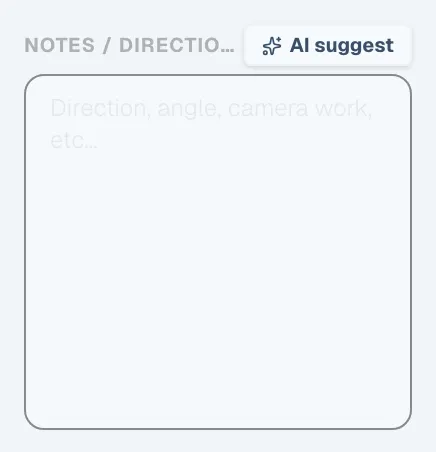 Figure 4.17: AI directing suggestion feature