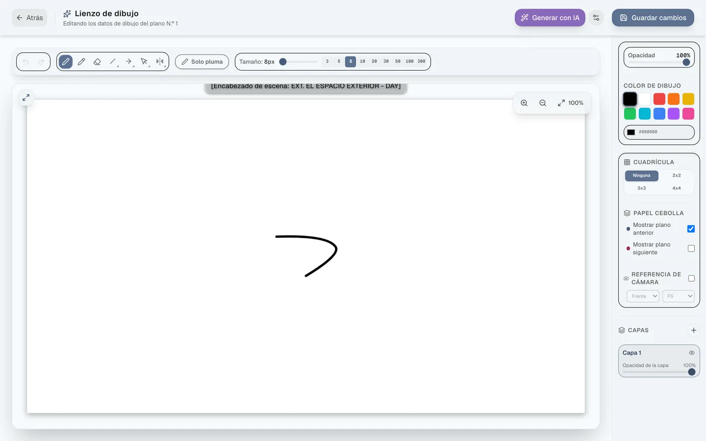 Figura 5.1: Apertura de la configuración de generación de imágenes por IA