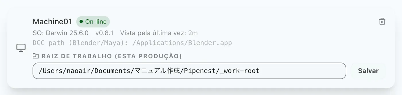 Figura 6.1: Definindo o caminho da raiz de trabalho